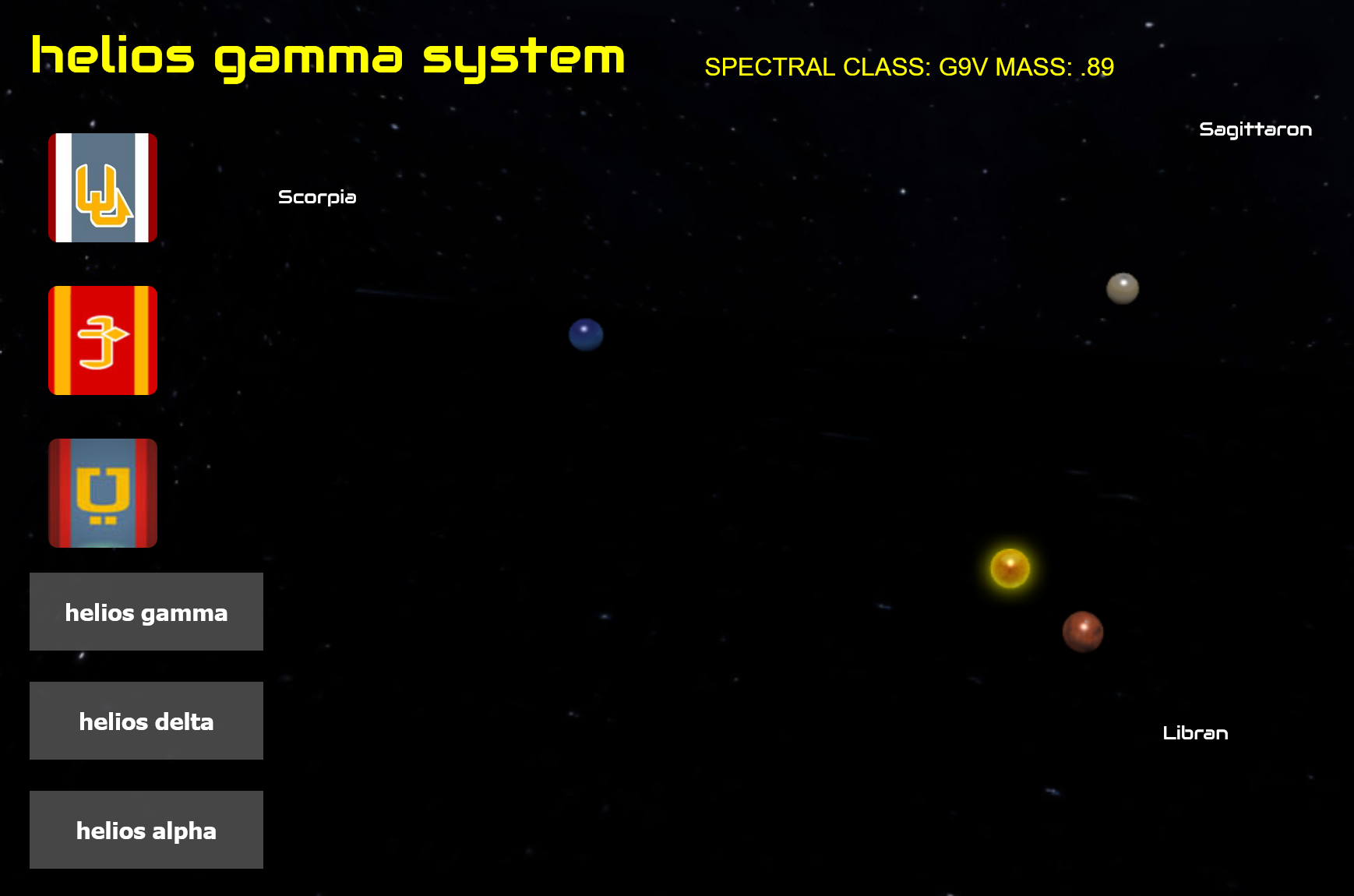 3d space scene